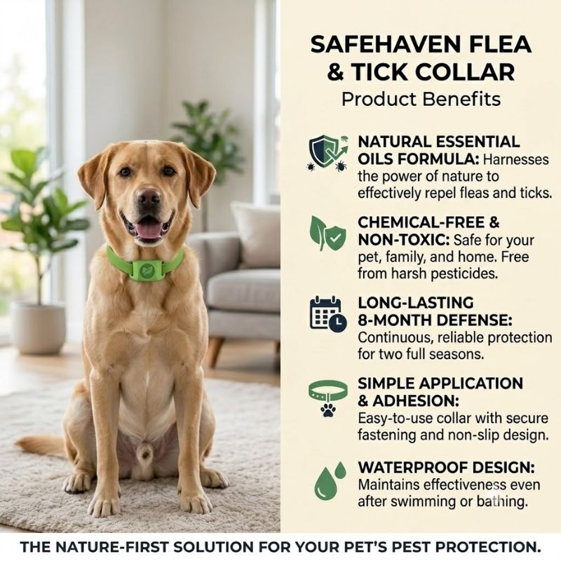 AuraShield™ Chemical-Free Flea & Tick Collar
